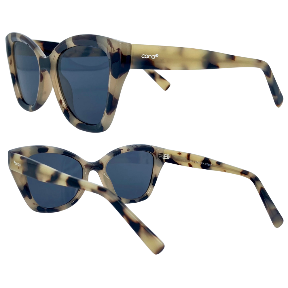 Óculos de Sol Feminino Gatinho Acetato Italiano Leopardo Claro - CandStoreBR